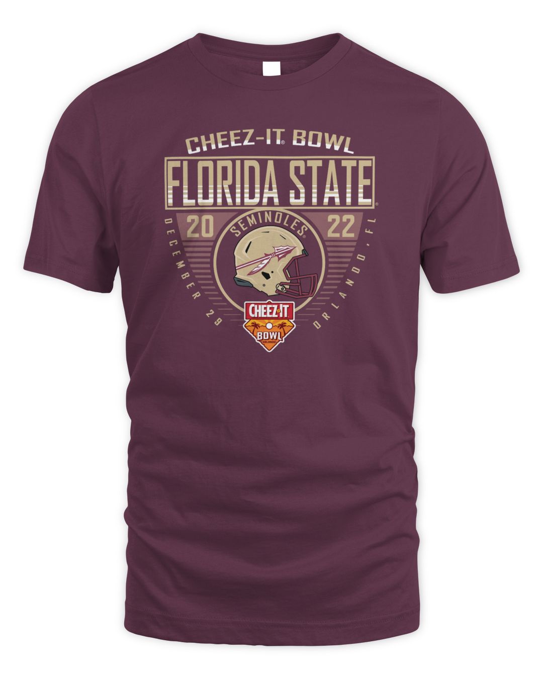 2022 FSU CheezIt Bowl Bound TShirt Goldebase