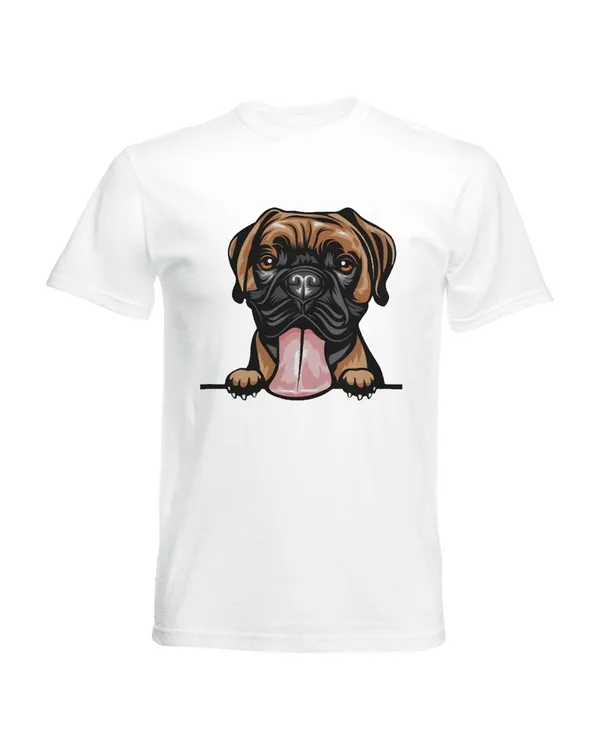 Animal Dog Boxer 8jj 4rf Color Peeking Shirt