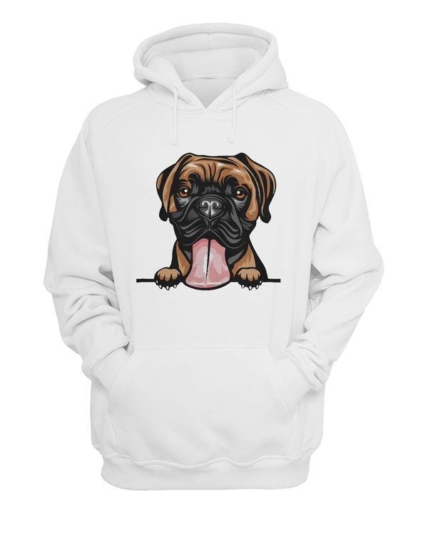 Animal Dog Boxer 8jj 4rf Color Peeking Hoodie